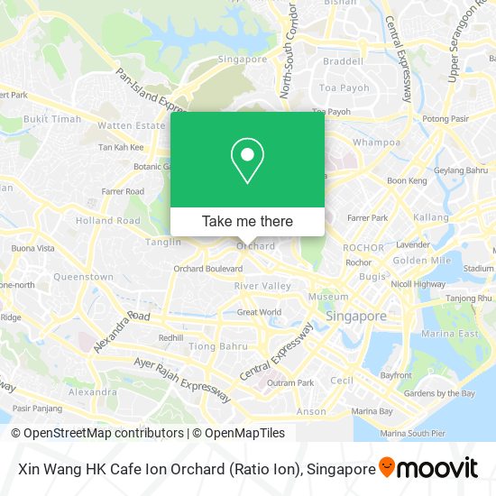 Xin Wang HK Cafe Ion Orchard (Ratio Ion) map