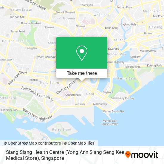 Siang Siang Health Centre (Yong Ann Siang Seng Kee Medical Store) map