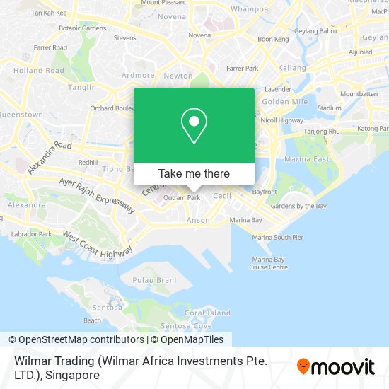 Wilmar Trading (Wilmar Africa Investments Pte. LTD.) map