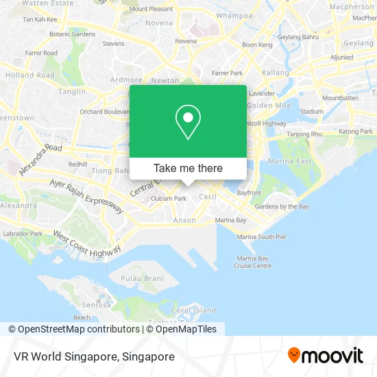 VR World Singapore map