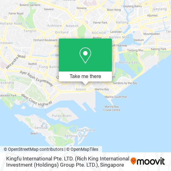 Kingfu International Pte. LTD. (Rich King International Investment (Holdings) Group Pte. LTD.) map