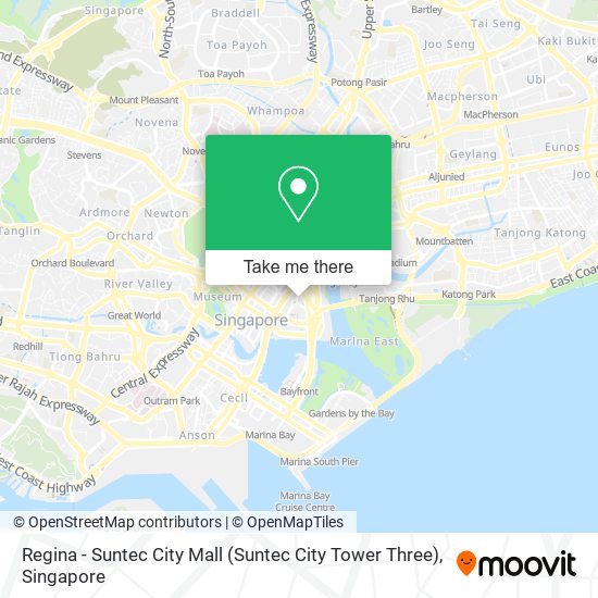 Regina - Suntec City Mall (Suntec City Tower Three) map