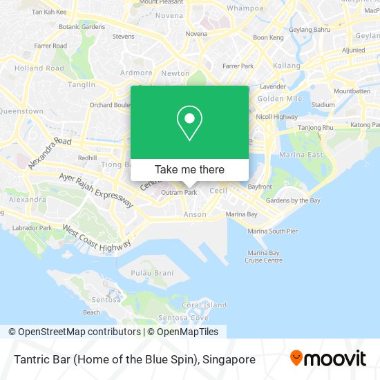 Tantric Bar (Home of the Blue Spin)地图