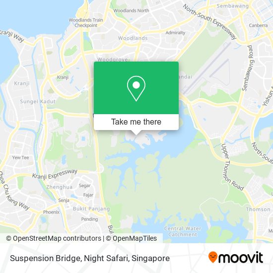 Suspension Bridge, Night Safari map