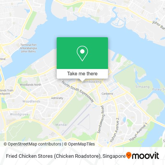 Fried Chicken Stores (Chicken Roadstore) map