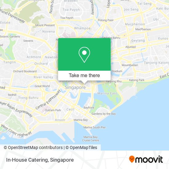 In-House Catering map