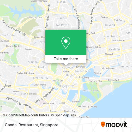 Gandhi Restaurant地图