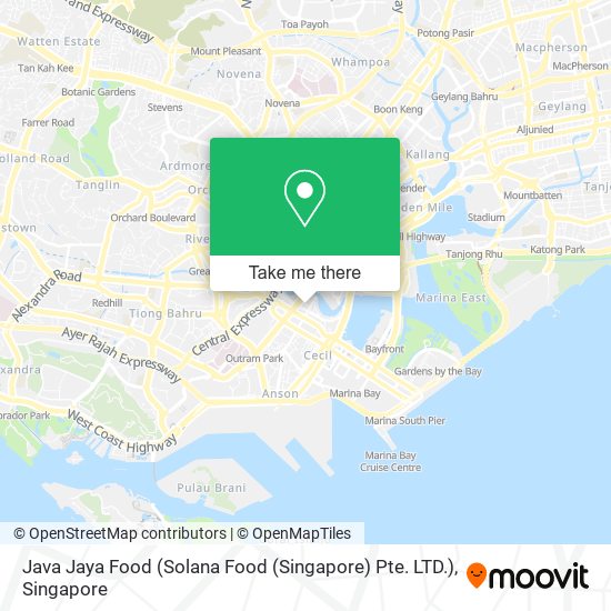 Java Jaya Food (Solana Food (Singapore) Pte. LTD.) map