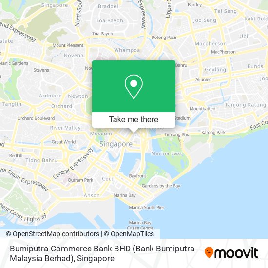 Bumiputra-Commerce Bank BHD (Bank Bumiputra Malaysia Berhad)地图