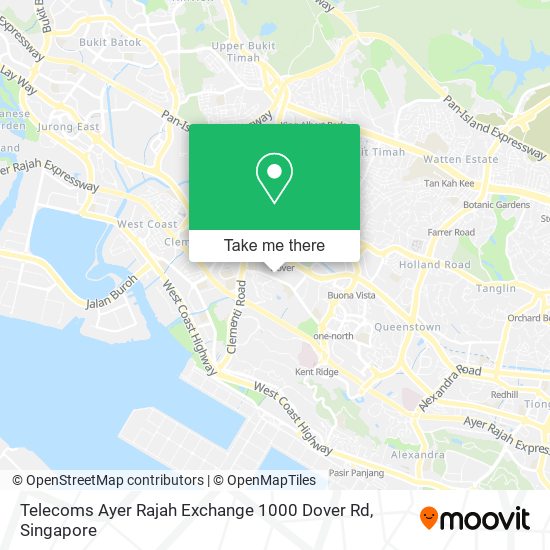 Telecoms Ayer Rajah Exchange 1000 Dover Rd地图