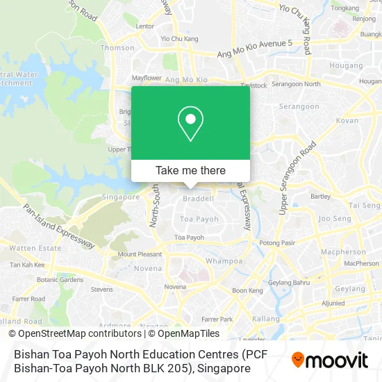 Bishan Toa Payoh North Education Centres (PCF Bishan-Toa Payoh North BLK 205)地图