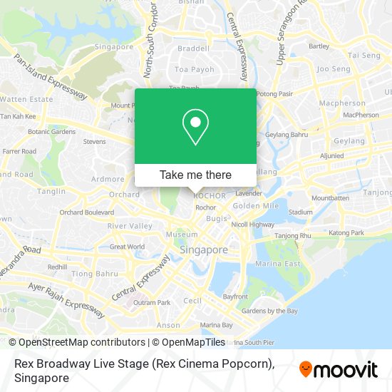 Rex Broadway Live Stage (Rex Cinema Popcorn) map