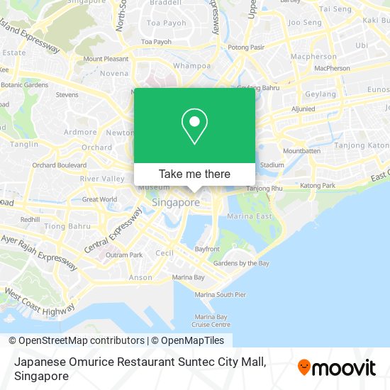 Japanese Omurice Restaurant Suntec City Mall map