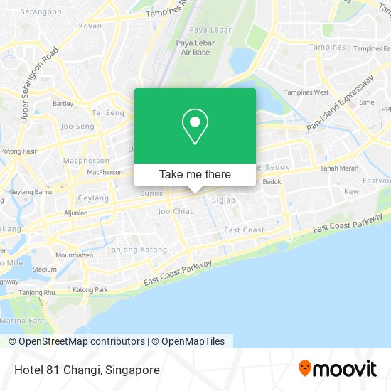 Hotel 81 Changi map