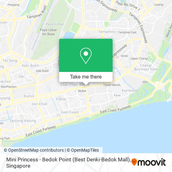 Mini Princess - Bedok Point (Best Denki-Bedok Mall) map