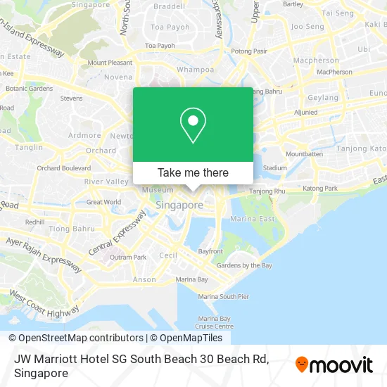 JW Marriott Hotel SG South Beach 30 Beach Rd地图