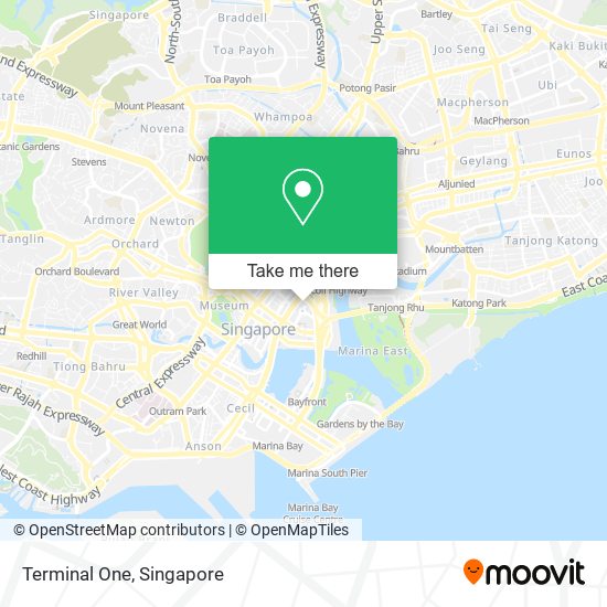 Terminal One map