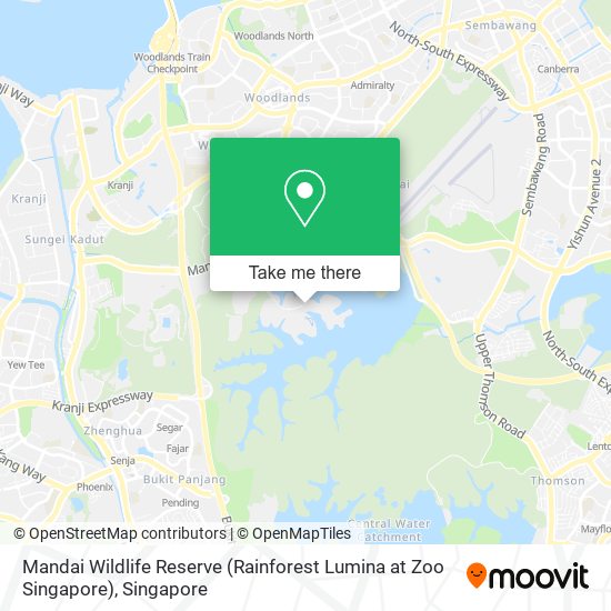 Mandai Wildlife Reserve (Rainforest Lumina at Zoo Singapore) map
