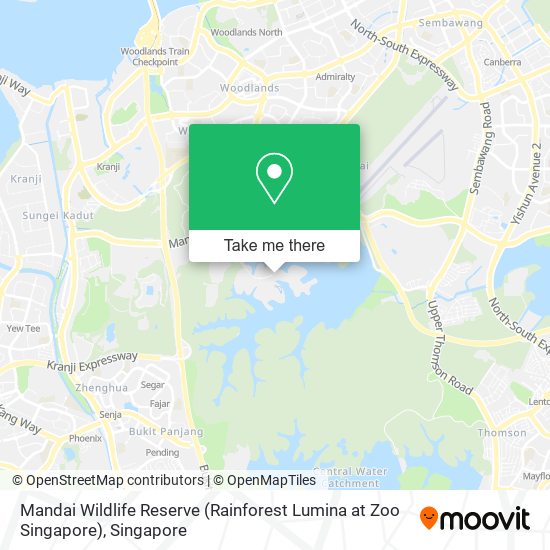 Mandai Wildlife Reserve (Rainforest Lumina at Zoo Singapore)地图