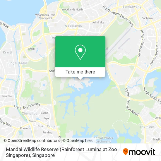Mandai Wildlife Reserve (Rainforest Lumina at Zoo Singapore)地图
