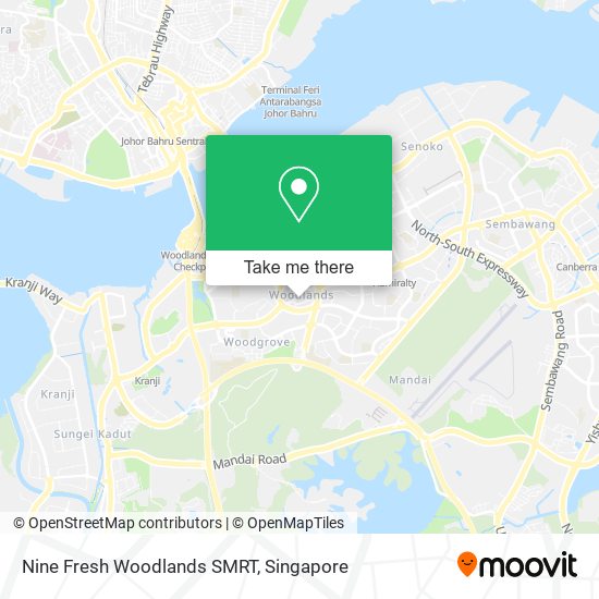 Nine Fresh Woodlands SMRT地图