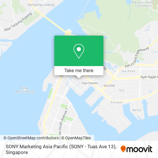 SONY Marketing Asia Pacific (SONY - Tuas Ave 13) map