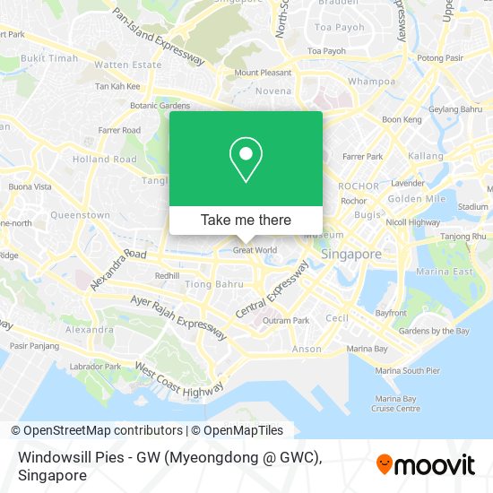 Windowsill Pies - GW (Myeongdong @ GWC) map
