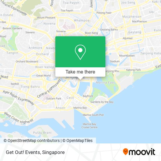 Get Out! Events map