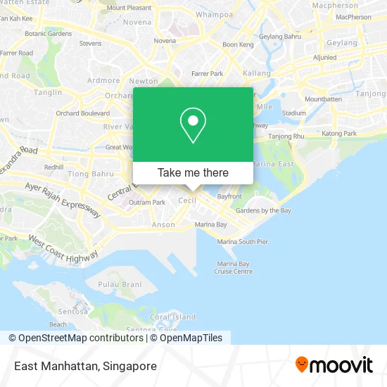 East Manhattan map