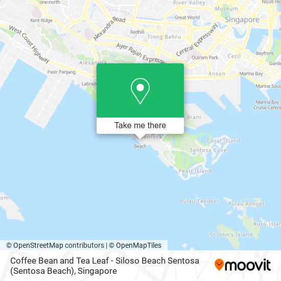 Coffee Bean and Tea Leaf - Siloso Beach Sentosa (Sentosa Beach)地图