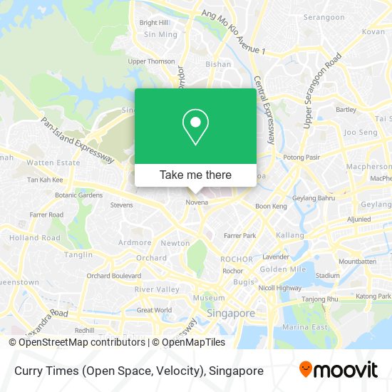 Curry Times (Open Space, Velocity) map