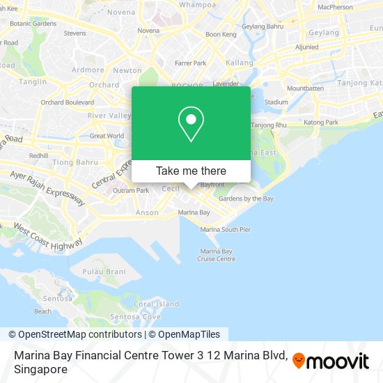 Marina Bay Financial Centre Tower 3 12 Marina Blvd map