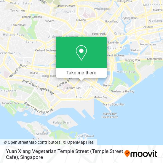 Yuan Xiang Vegetarian Temple Street (Temple Street Cafe) map
