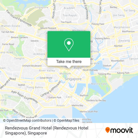 Rendezvous Grand Hotel (Rendezvous Hotel Singapore) map
