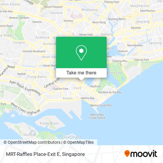 MRT-Raffles Place-Exit E map