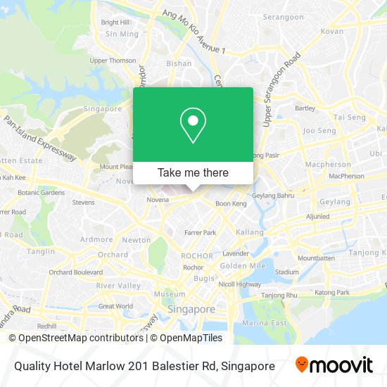 Quality Hotel Marlow 201 Balestier Rd map