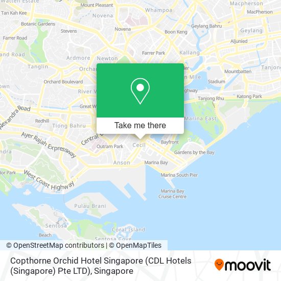 Copthorne Orchid Hotel Singapore (CDL Hotels (Singapore) Pte LTD) map