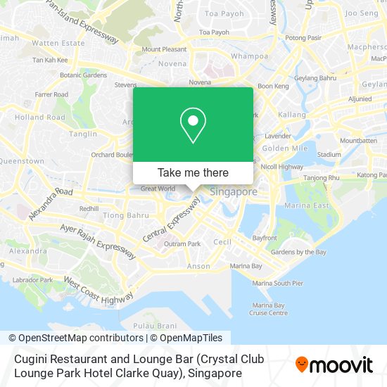 Cugini Restaurant and Lounge Bar (Crystal Club Lounge Park Hotel Clarke Quay)地图