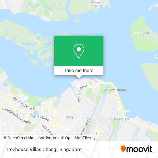 Treehouse Villas Changi map