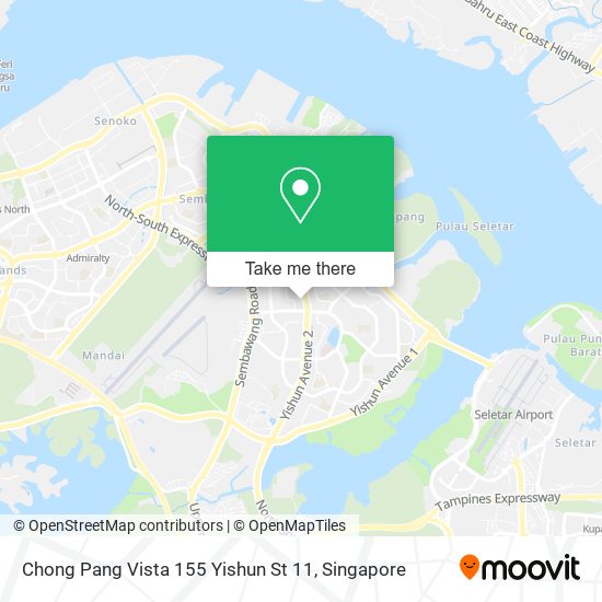 Chong Pang Vista 155 Yishun St 11 map