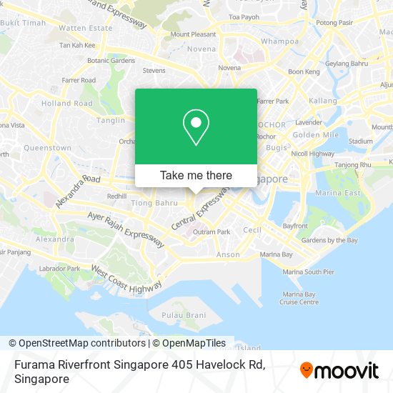 Furama Riverfront Singapore 405 Havelock Rd map