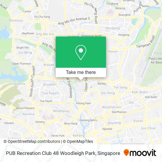 PUB Recreation Club 48 Woodleigh Park map