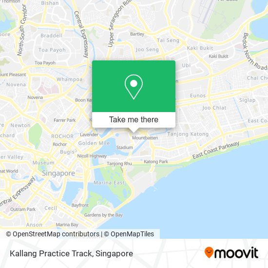 Kallang Practice Track map