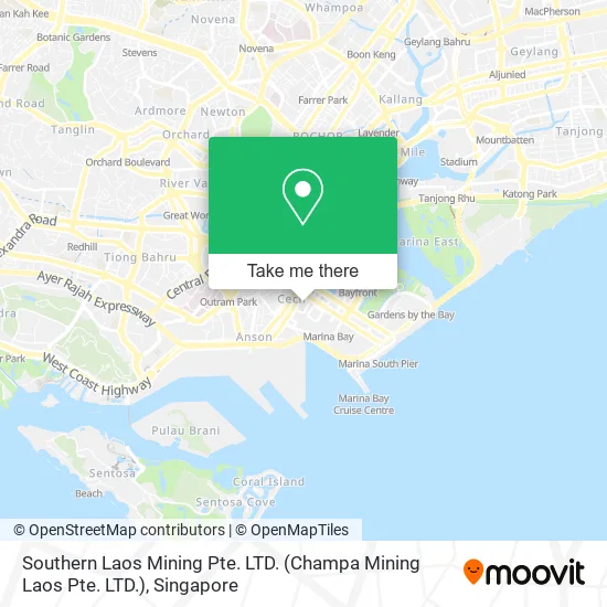 Southern Laos Mining Pte. LTD. map