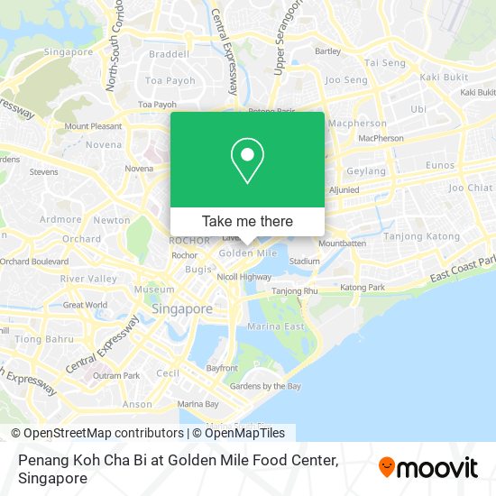 Penang Koh Cha Bi at Golden Mile Food Center map