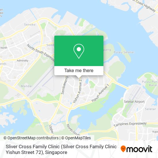 Sliver Cross Family Clinic (Silver Cross Family Clinic Yishun Street 72) map