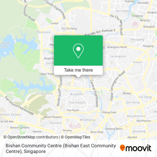 Bishan Community Centre map