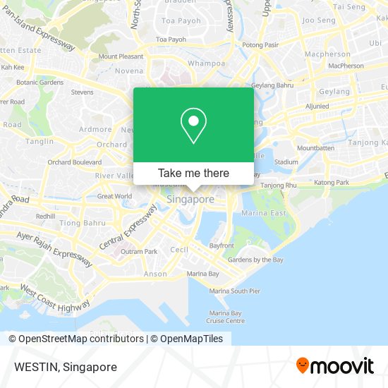 WESTIN map