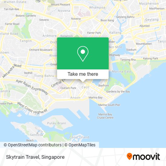 Skytrain Travel map