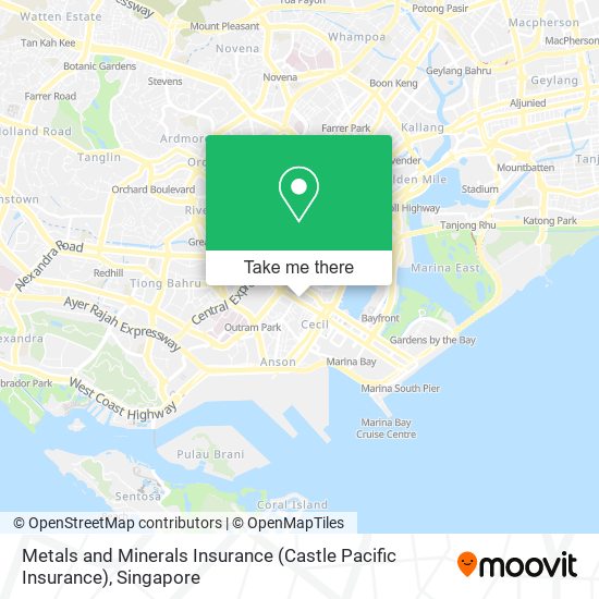 Metals and Minerals Insurance (Castle Pacific Insurance) map